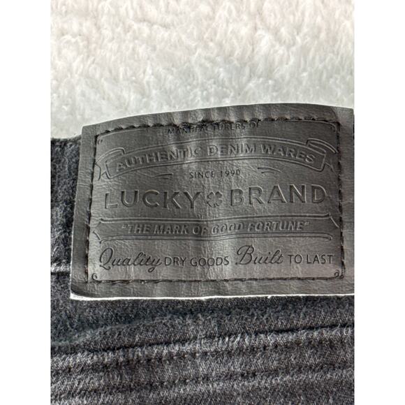Lucky Brand 110 Slim Stretch Black Jeans Mens 36x34 - Picture 8 of 9